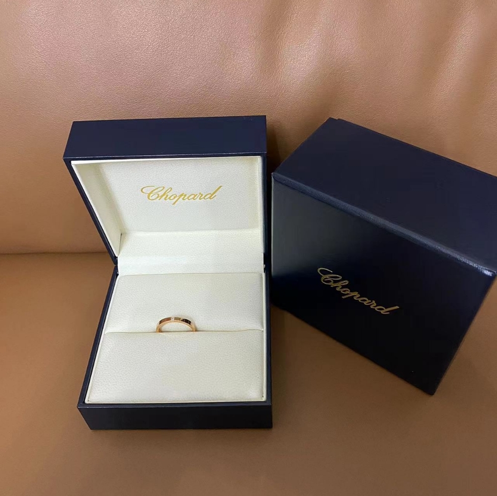 Chopard Ice Cube Diamond Rose Gold Band Ring